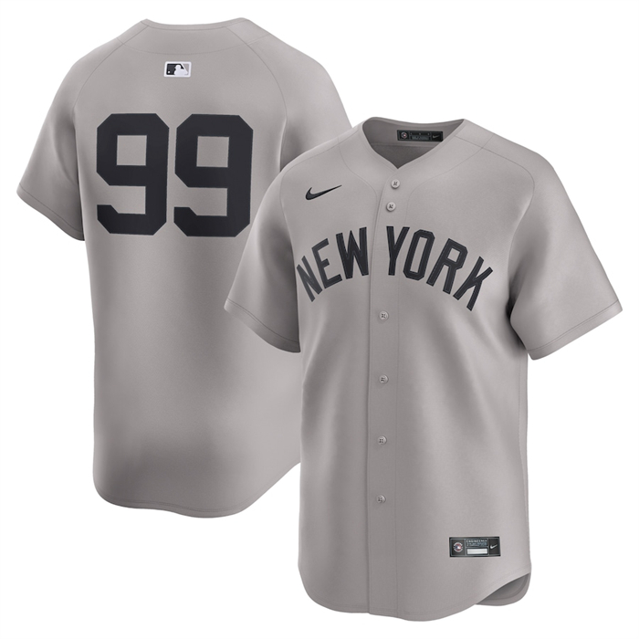 Camiseta Beisbol Hombre New York Yankees Aaron Judge Camisa Ruta Limited Gris